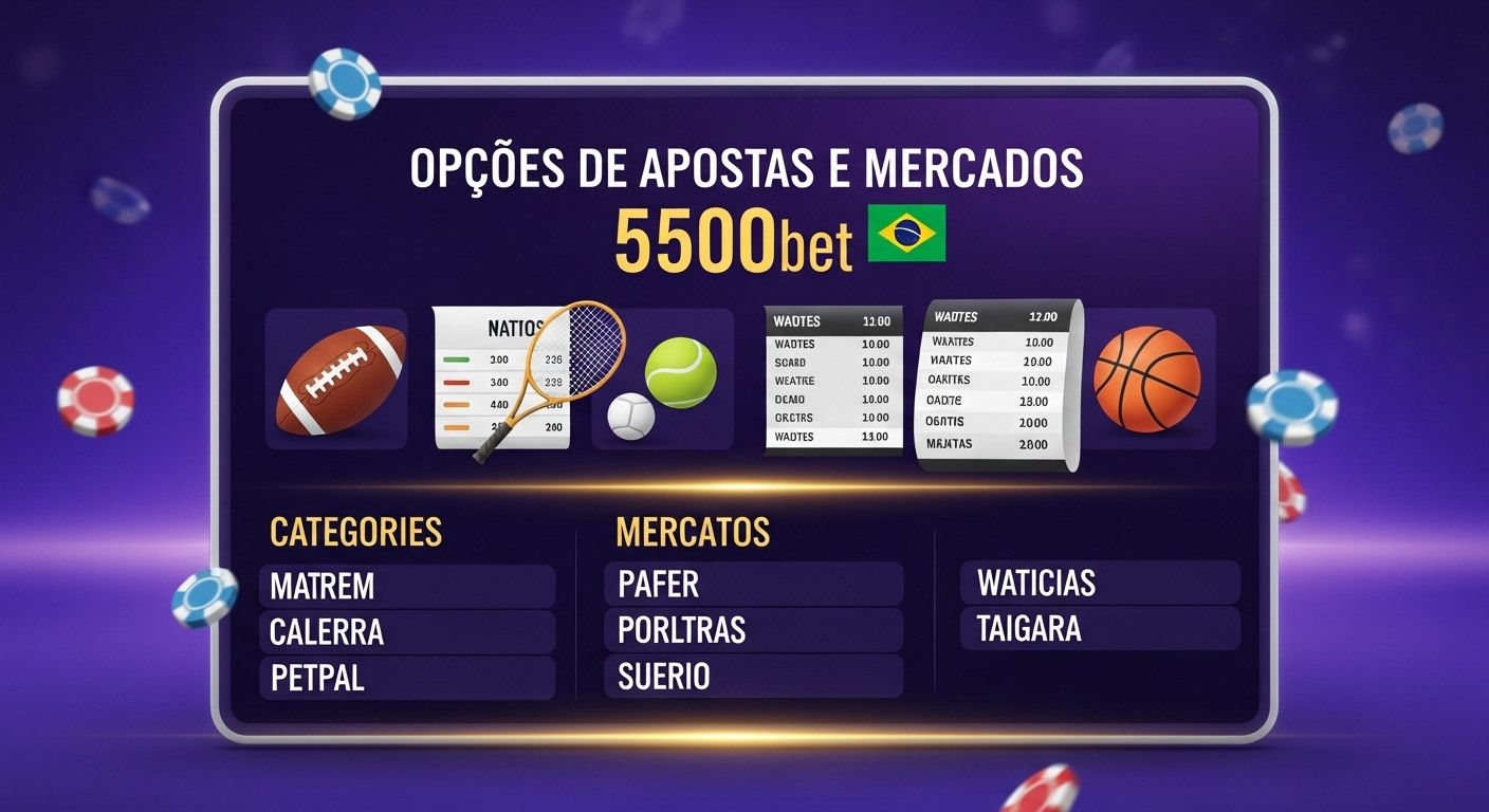 Opções e mercados de apostas sportsbook features